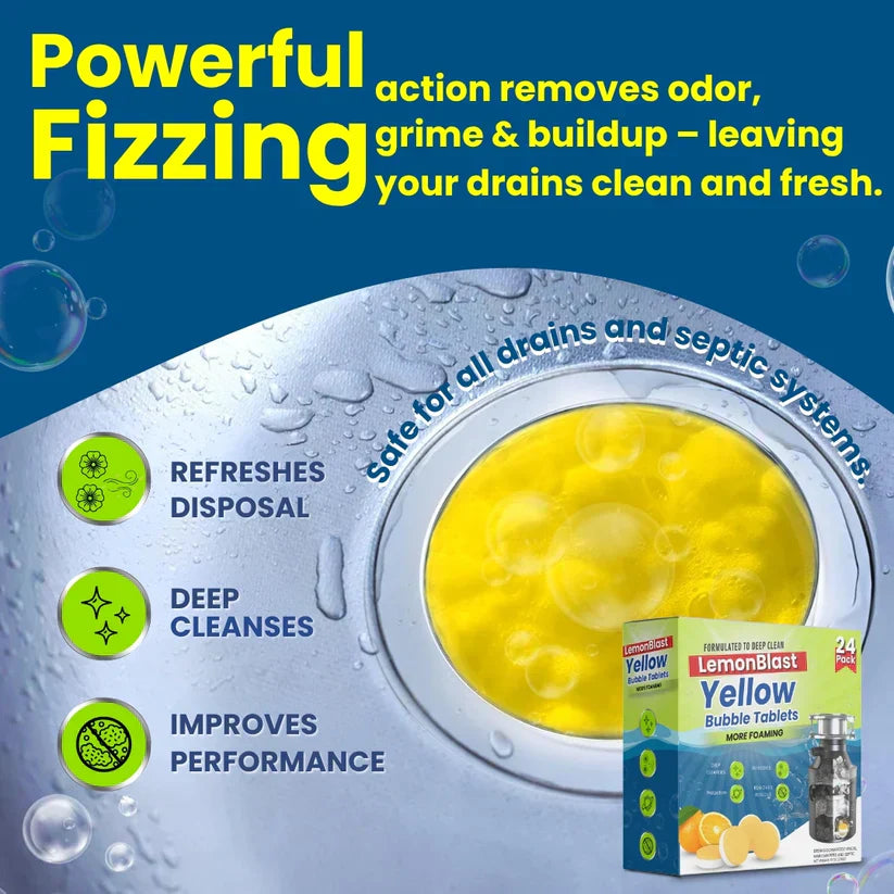LemonBlast Yellow Bubble Tablets (Buy 12 Get 12 FREE)