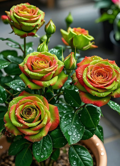 Scottish Red and Green Rose Seeds