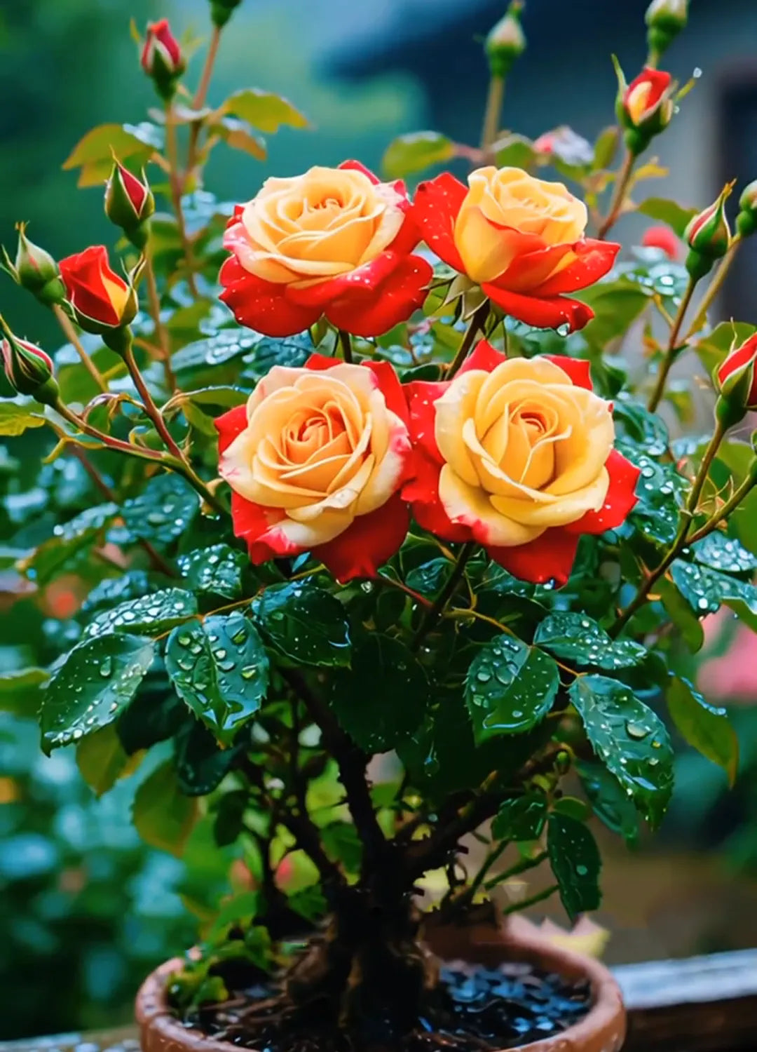 Scottish Red and Green Rose Seeds